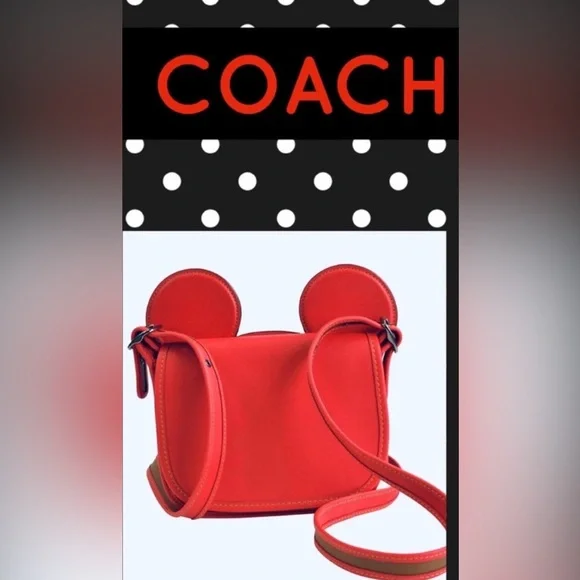 ♥️ ✨Coach Disney X Mickey Ears (New without Tags) Patricia Crossbody Bag♥️ - Picture 11 of 11